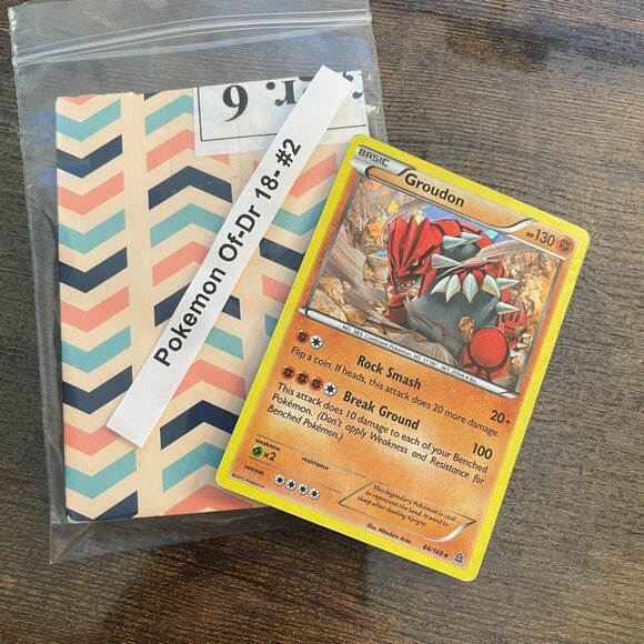 Groudon Pokémon Card Basic 130 HP 84/160 Holo Rare 2015 Excellent Condition - Picture 7 of 7